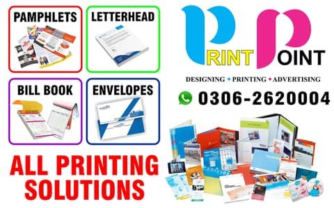 Pamphlet Brochure A4 Letterhead Pad Printing Bill Book Invoice Receipt – Other Services
