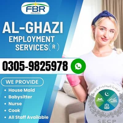 House maid/baby sitters/Drivers /Office boy/Helper/Nurse/Cook/Filipino – Maids