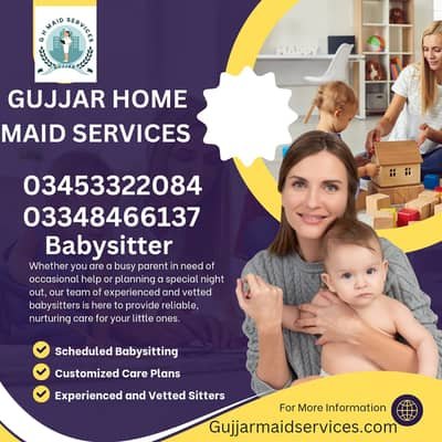Maids / House Maids / cook / house chef / Baby Sitter maid available – Babysitters