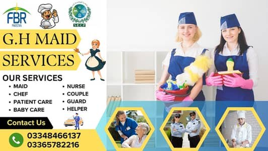 Cook / Couple Maid /Chef /Kitchen helper/Patient Care/ Nurse – Cooks