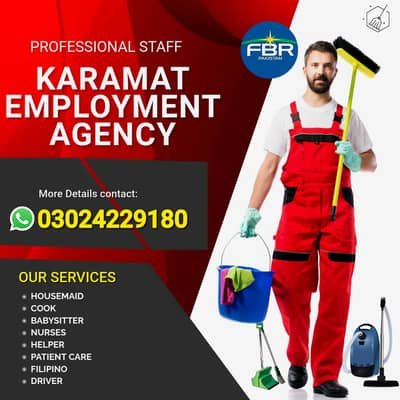 Maids / House Maids / cook / Nanny /chef / Baby Sitter / patient care – Maids