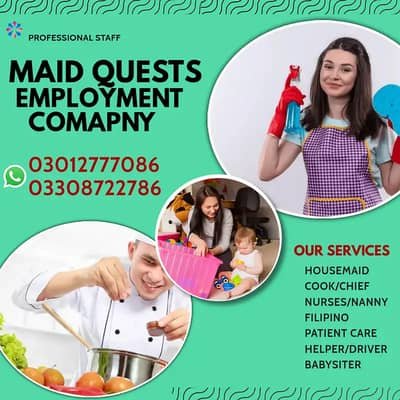 Maid Babysitter Nanny Cook Chef Helper Couple Cleaner Driver Available – Babysitters