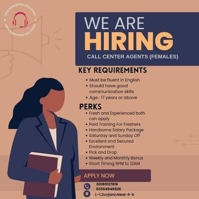 Hiring Call Center Agents. . – Marketing Jobs