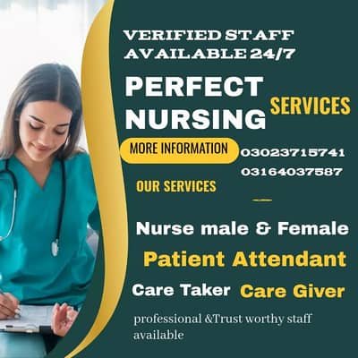 Nurse/Nanny/Patient attendant/Care Taker All home staff available – Nursing Staff