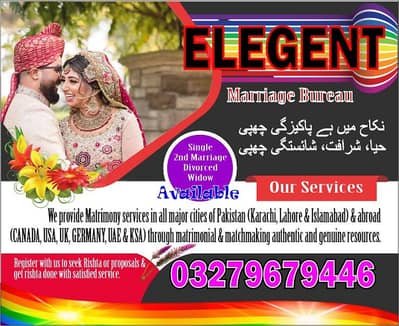 Marriage Bureau Services /Abroad Proposals/Rishta services/Match make – Other Services