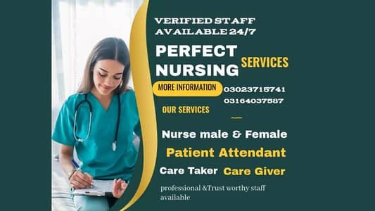 Patient Attendant /Nurse/ Care giver/ Care Taker Available – Nursing Staff