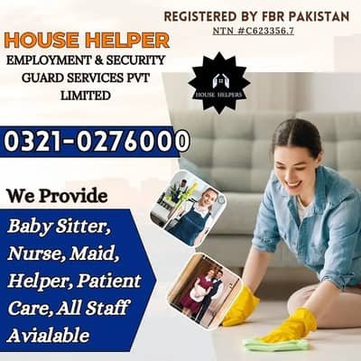 Babysitter Nurse Patient Care Nanny Couple Cook House Maids Available – Babysitters