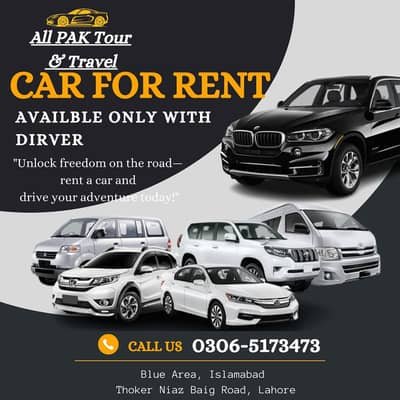 Rent A Car/Car Rental/BMW/Vigo/V8/Prado/Only With Driver/Alto/Coaster – Car Rental