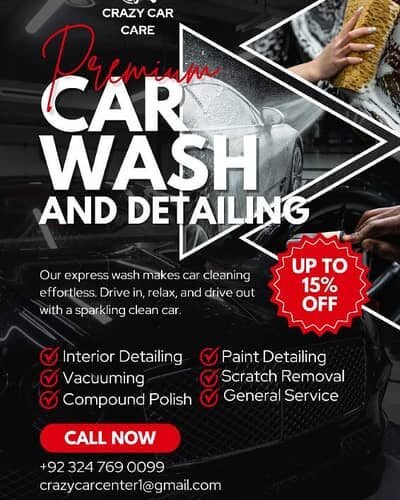 CAR WASH & DETAILING service in Lahore