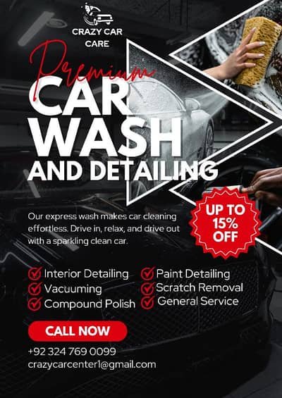 CAR WASH & DETAILING service in Lahore