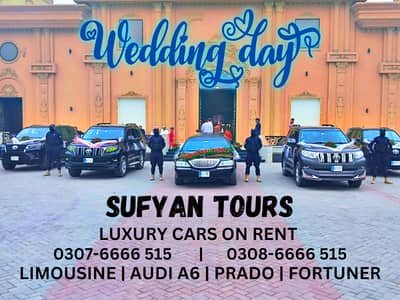 WEDDING CAR RENTAL PRADO, AUDI A6, V8, FORTUNER, LIMO RENT A CAR – Car Services