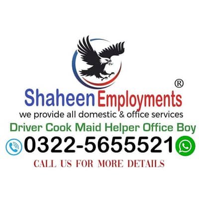 We Provide Cook | Driver | Maid | Helper | Office Boy | Baby Sitter | – Cooks