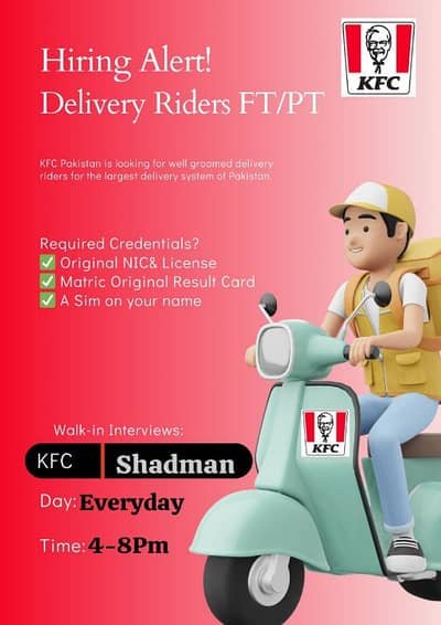 DELIVERY RIDERS REQUIRED – Delivery Riders Jobs