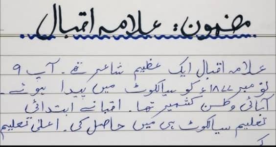 hand writing assignment work