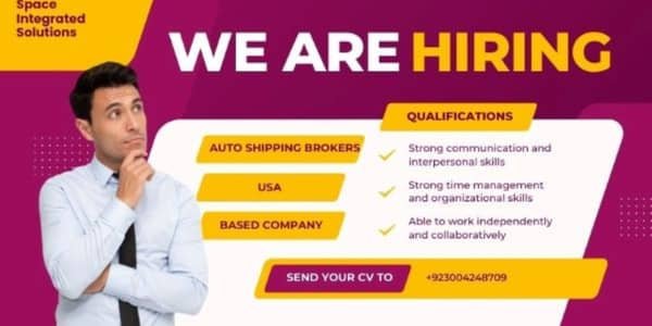 Car Shipping Agent Required for USA Company – Sales Jobs