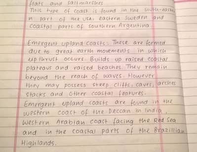 Handwriting Assignment Work