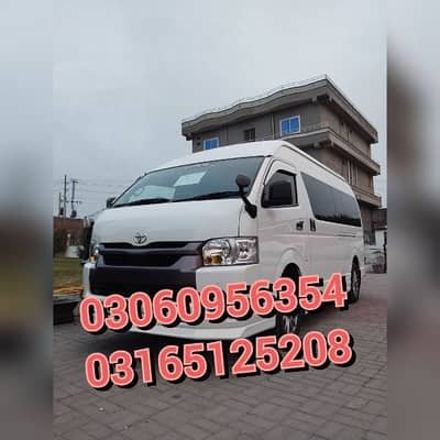 Hiace available for Rent. Grand cabin on rent. Coaster on rent. Rent Van – Car Rental
