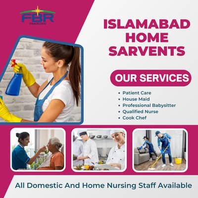 House maids , Maids , Baby Sitter , Chef , Cook , Patient Care ,Nurse – Maids