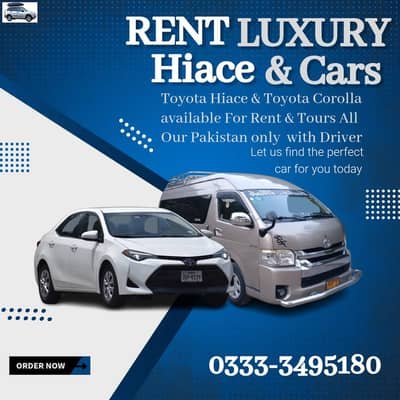 Rent A Car In Karachi/Car Rental/Tours & Travel/Events/Hiace/Collora/ – Car Rental