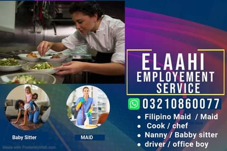Maids / House Maids / Chef / House Cook / Baby Sitter maid available – Maids