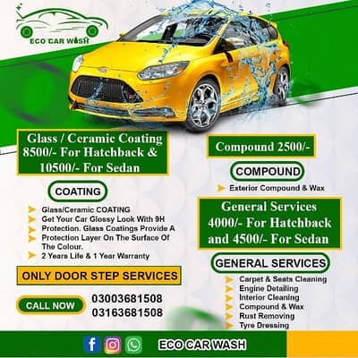 car wash general service detailing glass coating – Car Services