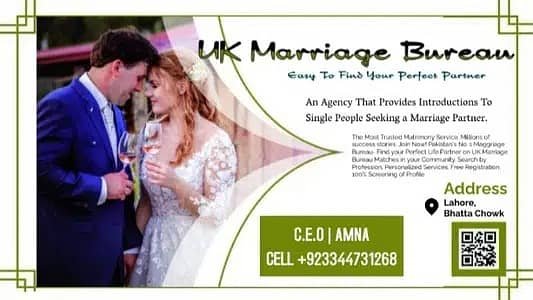 Marriage Bureau , Abroad Proposals , Rishta Services, Decent Proposal – Other Services