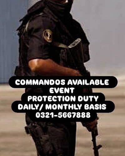 SSG COMMANDOS SECURITY GUARD BOUNCERS AVAILABLE EVENTS PERMANENT DUTY