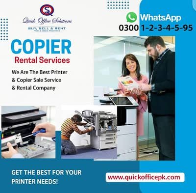 Photocopier printer on rent , rental photocopy machines
