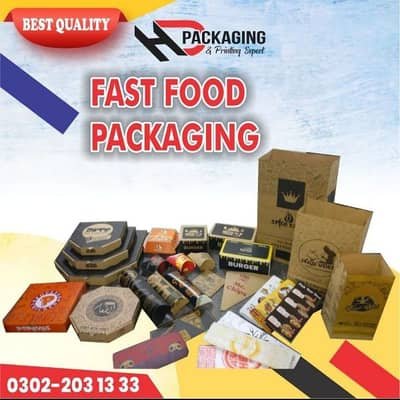 All coustomized restaurant packaging