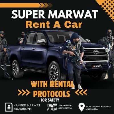 Vigo with Security Guard on Rent in Pakistan , Rent A Car & Protocol – Car Rental