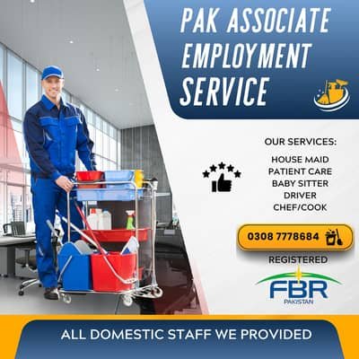 House Maids Baby Sitter Cook Drivers Chef Couple all Domestic staff – Maids