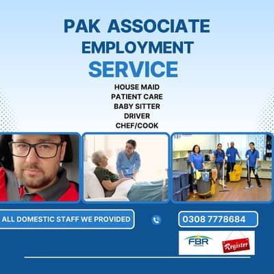 House Maids Baby Sitter Cook Drivers Chef Couple all Domestic staff – Babysitters