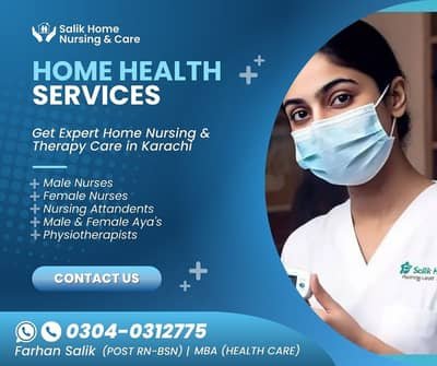 Home Health Care in Karachi – Skilled Nurses & Attendant – nursing – Nursing Staff