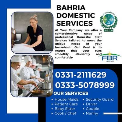 House maids , Baby Sitter , Cook , Couple , Drivers , Patient care – Maids
