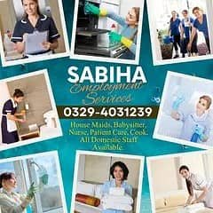 House Maids , Baby Sitter , Nanny Couple Patient Care Maid Available – Maids