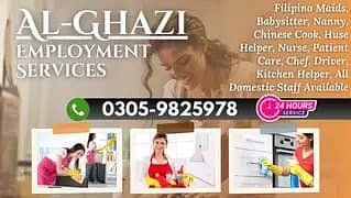 We Provide All Domestic Staff Maid Couple Nanny Cook Chef Nurse Driver – Other Domestic Help