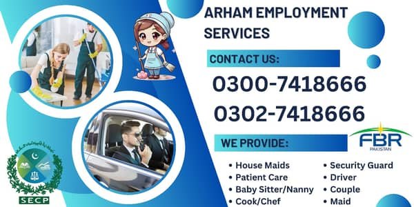 House Maid / Maids / Couple / Patient Care / Nanny / Driver / Helper – Maids