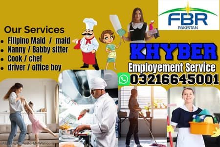 Maids / House Maids / Chef / House Cook / Baby Sitter maid available – Maids