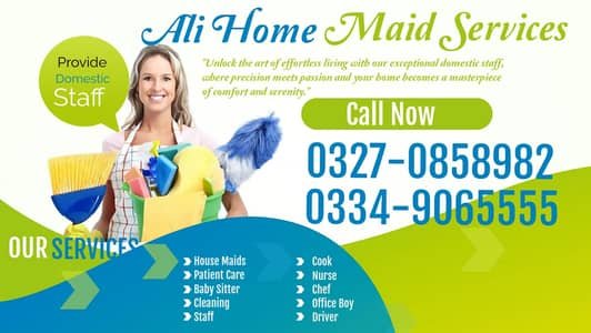 House maids , Baby Sitter , Helper , Couple , Drivers , Patient care – Maids